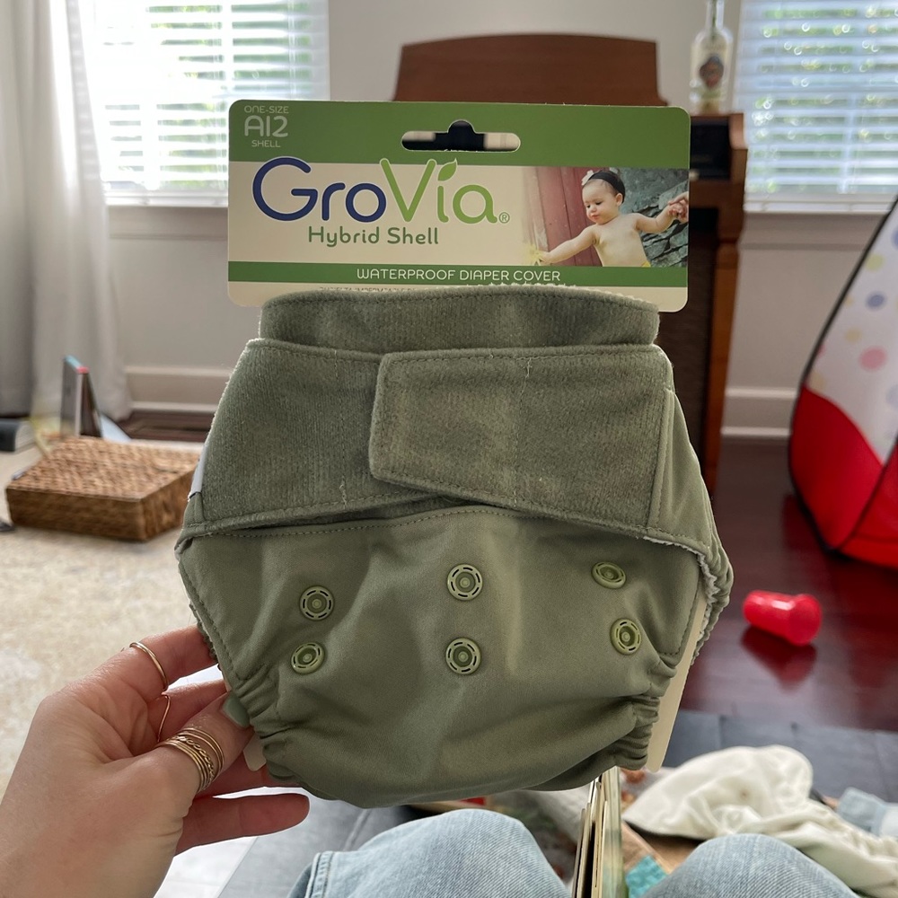 Grovia Hybrid Cloth Diaper Shell (color: Fern)
